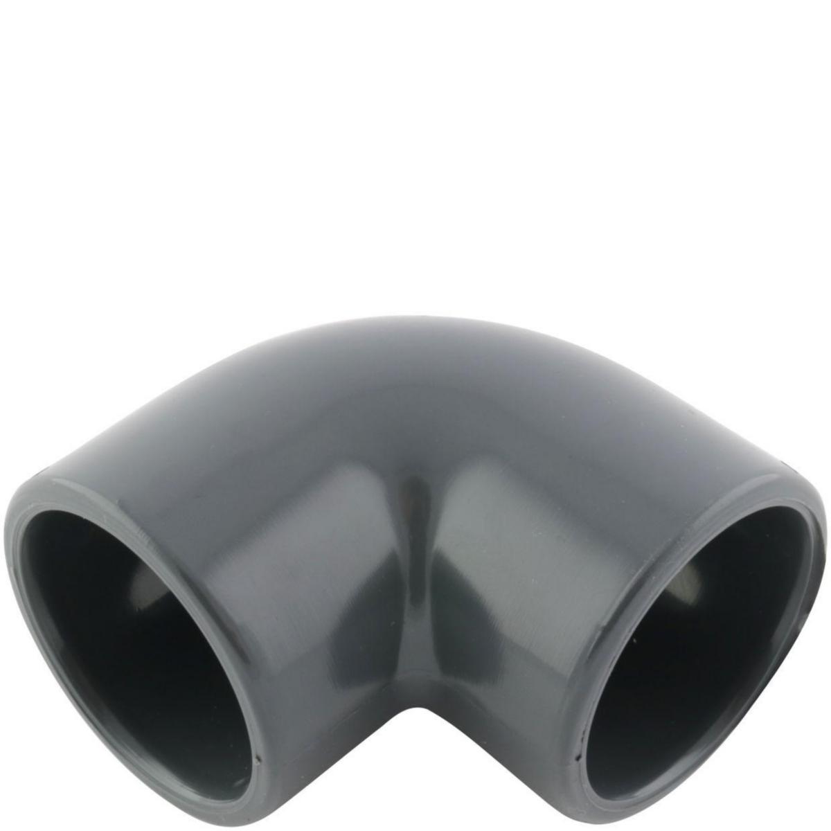PVC-vinkel 90° – 63 mm, limkobling