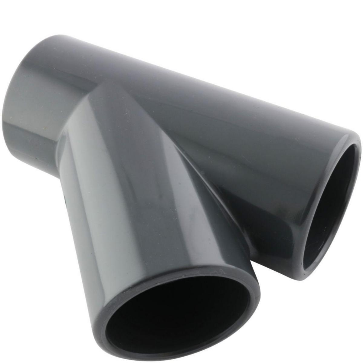 PVC Y-stykke – 63 mm, 45° avgrening