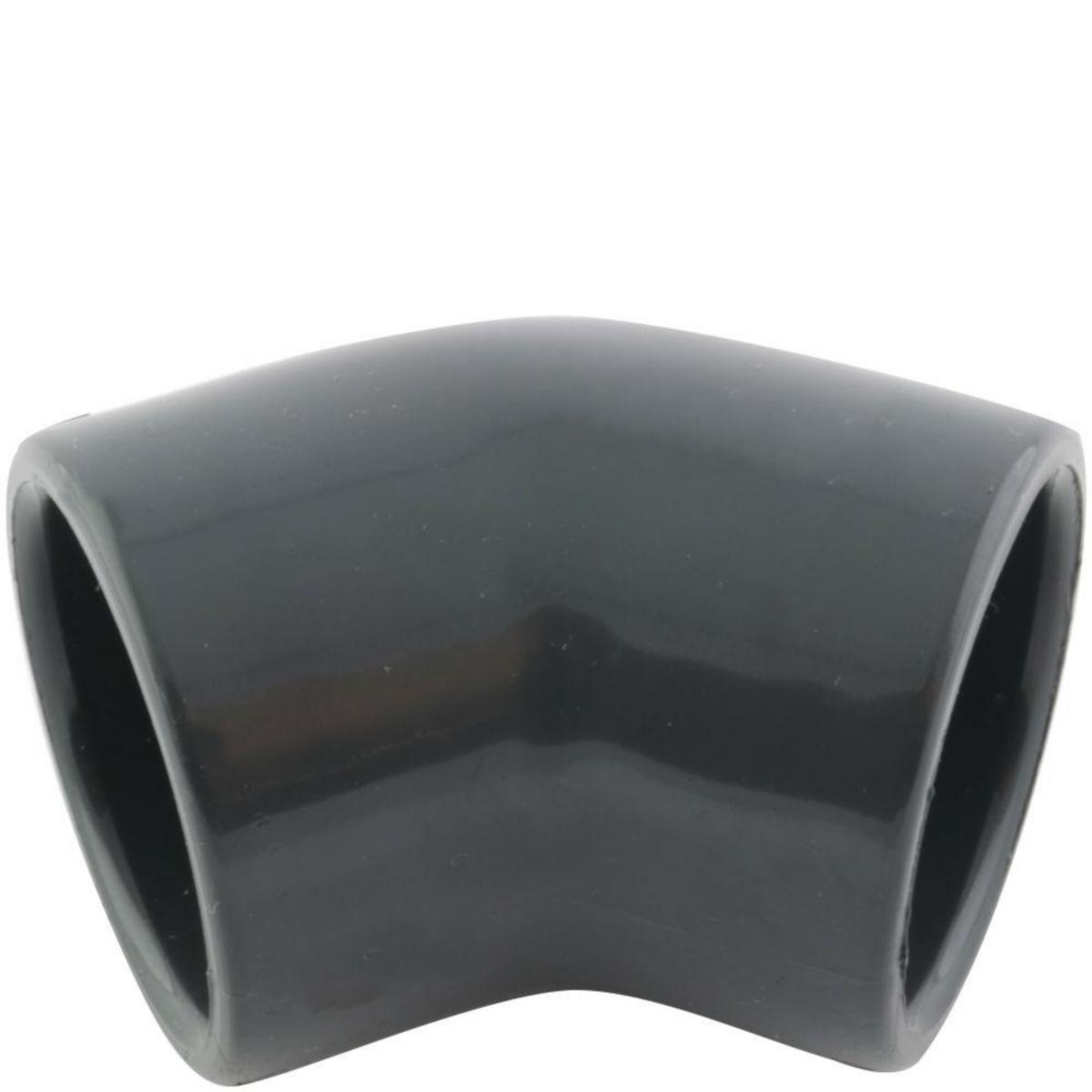 PVC-vinkel 45° – 63 mm, limkobling