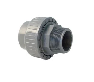 PVC-union 63 mm × 2″ – utvendig gjenge